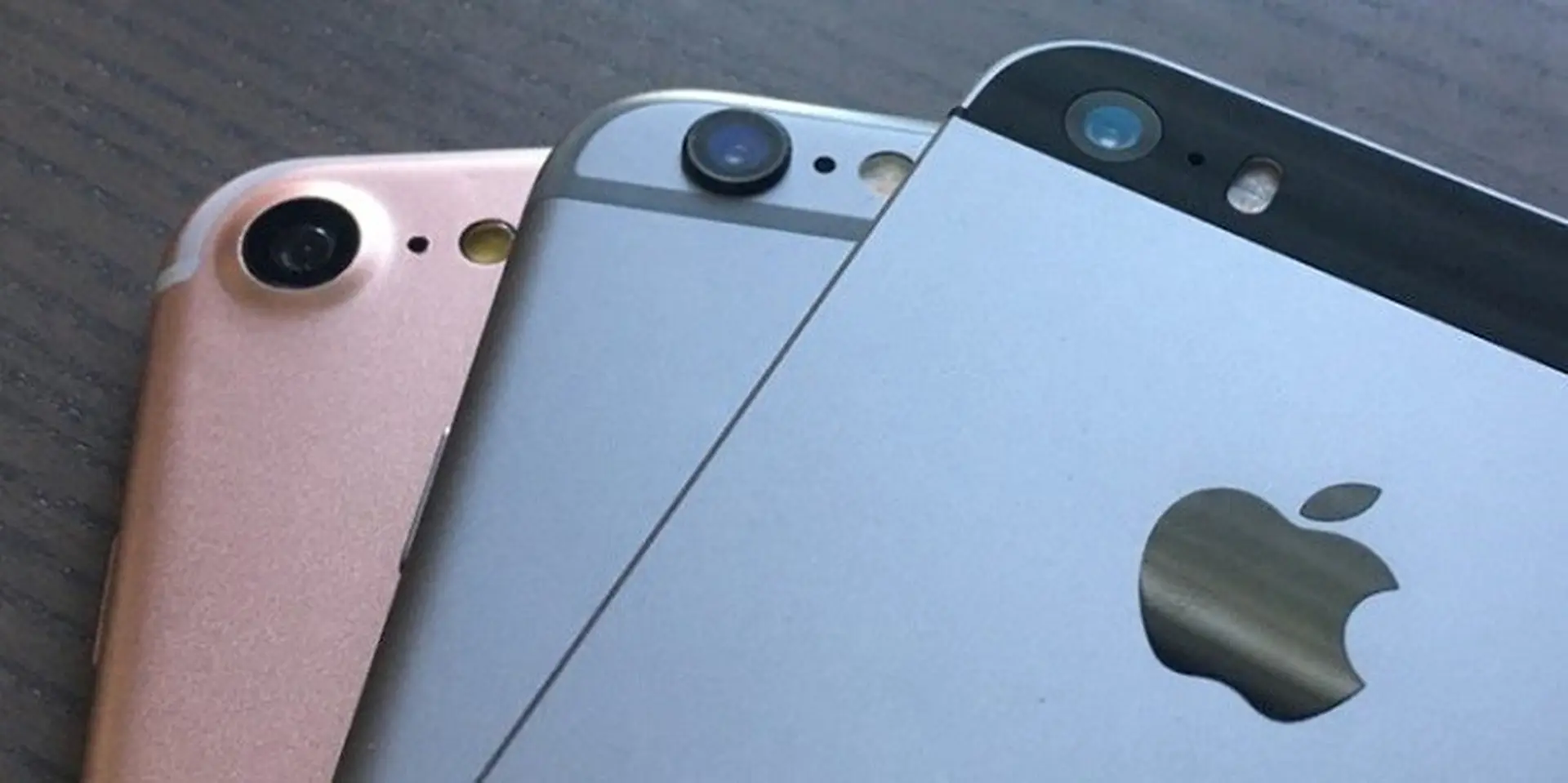 Đặt iPhone 7 cạnh iPhone 6s và iPhone SE để thấy sự khác biệt