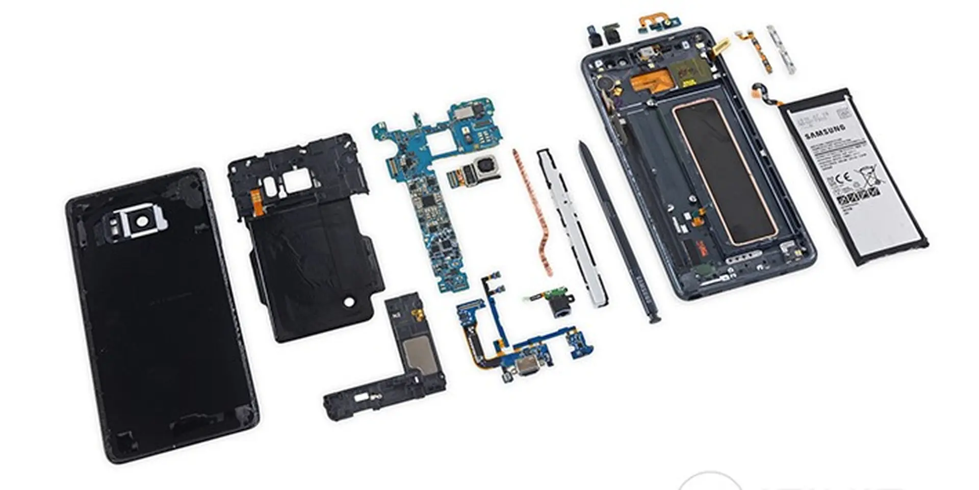 Mổ bụng Samsung Galaxy Note 7: kết cấu vững chắc, rất khó sửa chữa