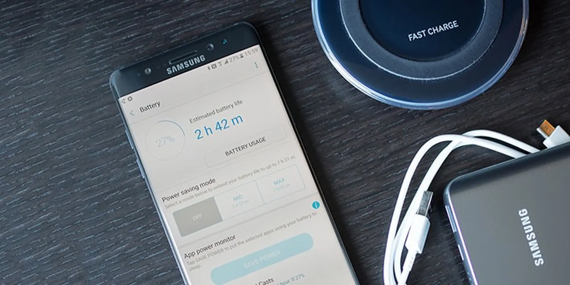 Có thể phân biệt Samsung Galaxy Note 7 "an toàn" thông qua màu của biểu tượng pin