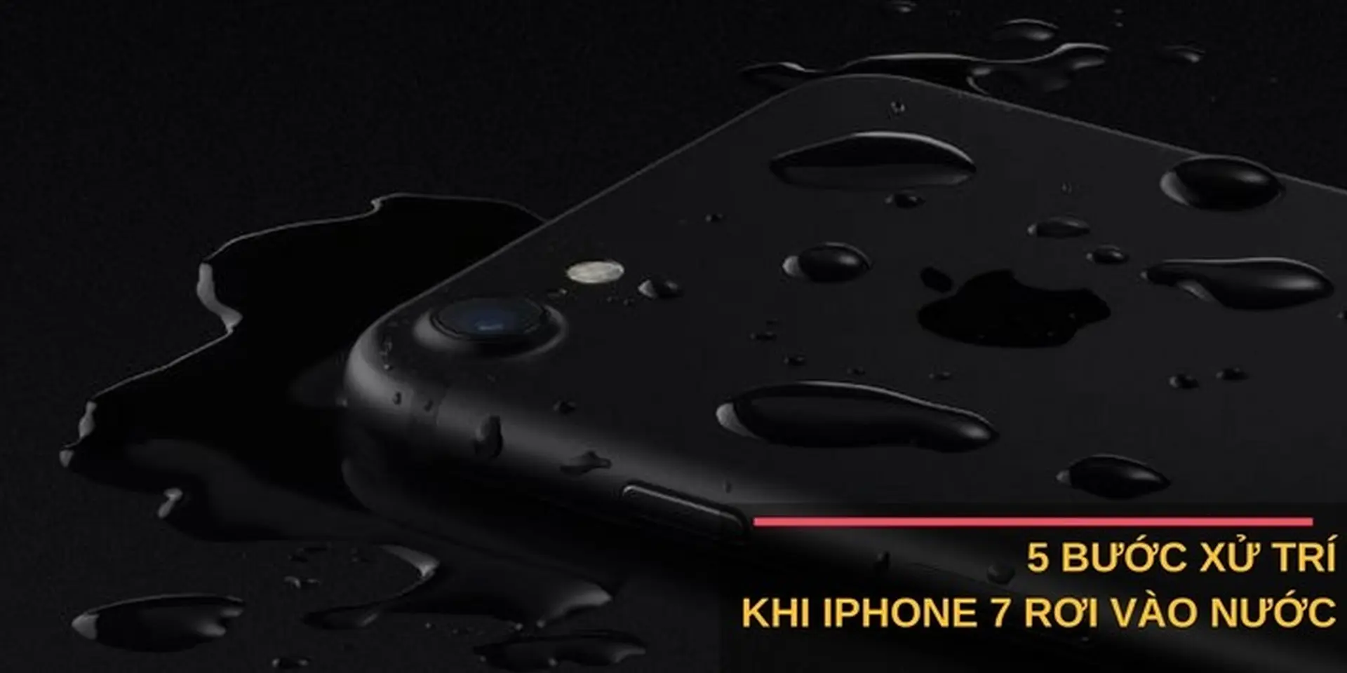 5 bước xử lý ngay lập tức khi iPhone 7 bị rơi vô nước