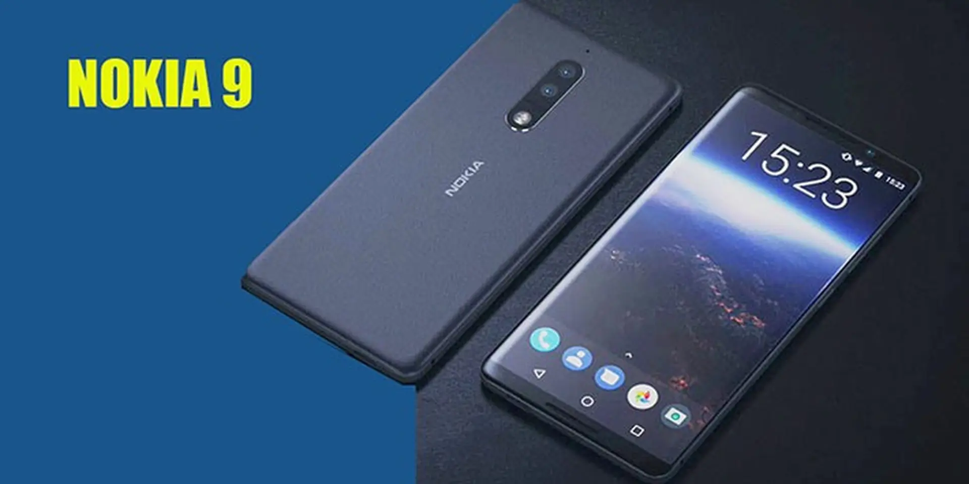 Siêu phẩm Nokia 9 tiếp tục lộ diện với màu đen bóng lịch lãm, camera sau kép