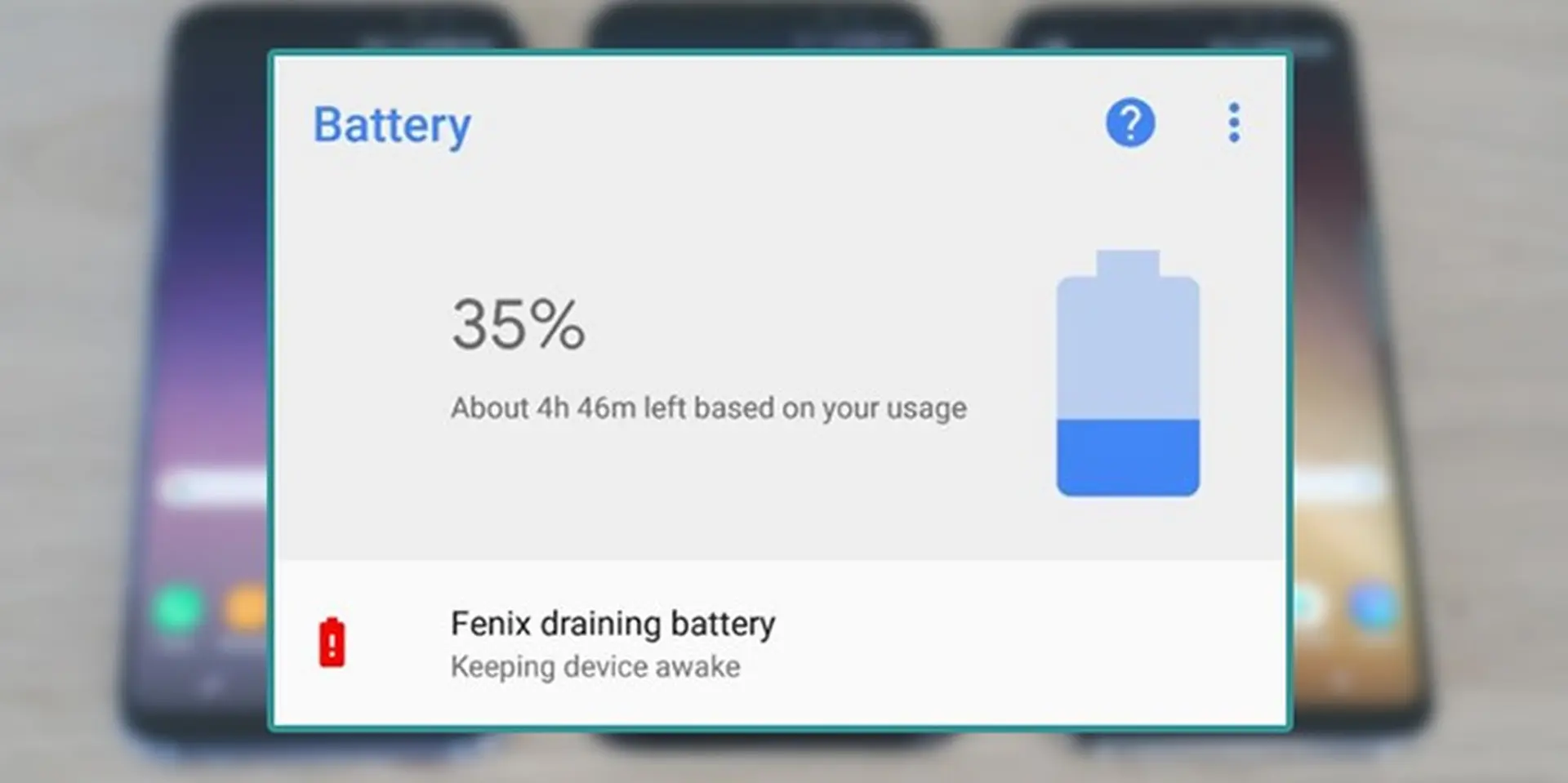Android sẽ sớm được trang bị tính năng mới "Cảnh báo ứng dụng ngốn nhiều pin trên thiết bị”