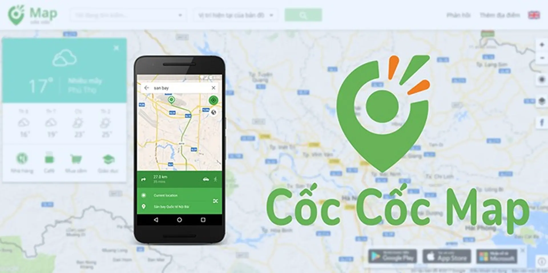 Tìm được cả “quán trà đá, tiệm vá xe” với Cốc Cốc Map mới được ra mắt