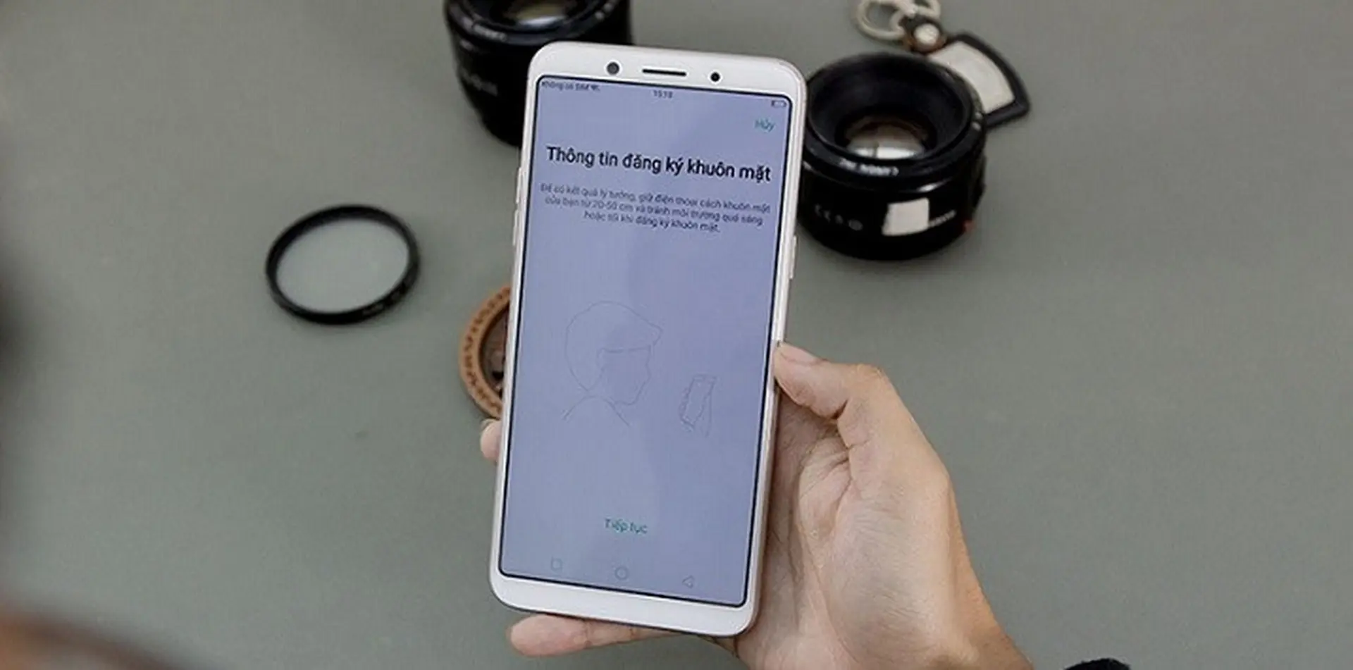 Trải nghiệm nhanh tính năng nhận diện khuôn mặt trên OPPO F5