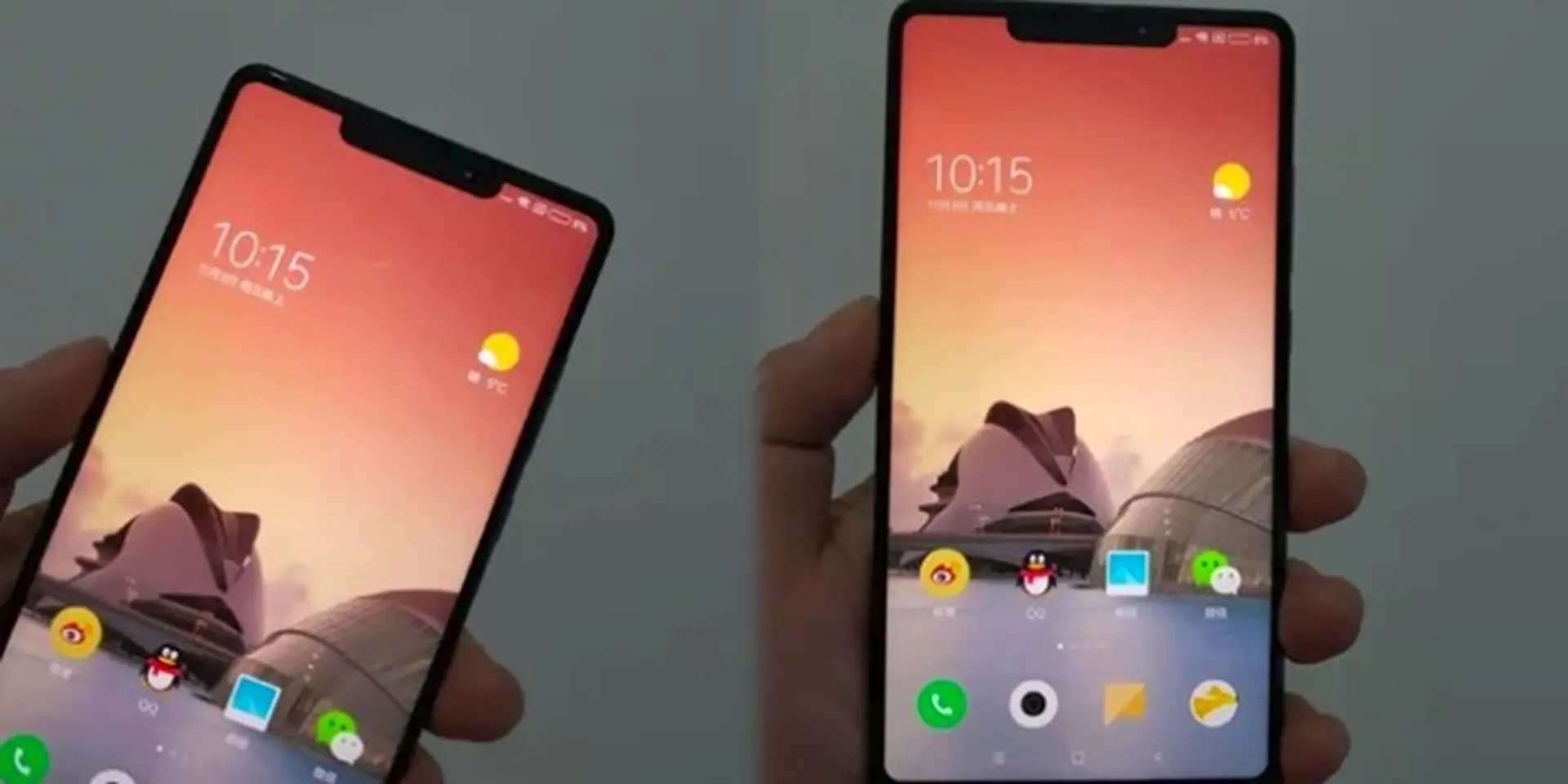 Xuất hiện hình ảnh mặt trước Xiaomi Mi Mix 2s với tai nhỏ giống iPhone X