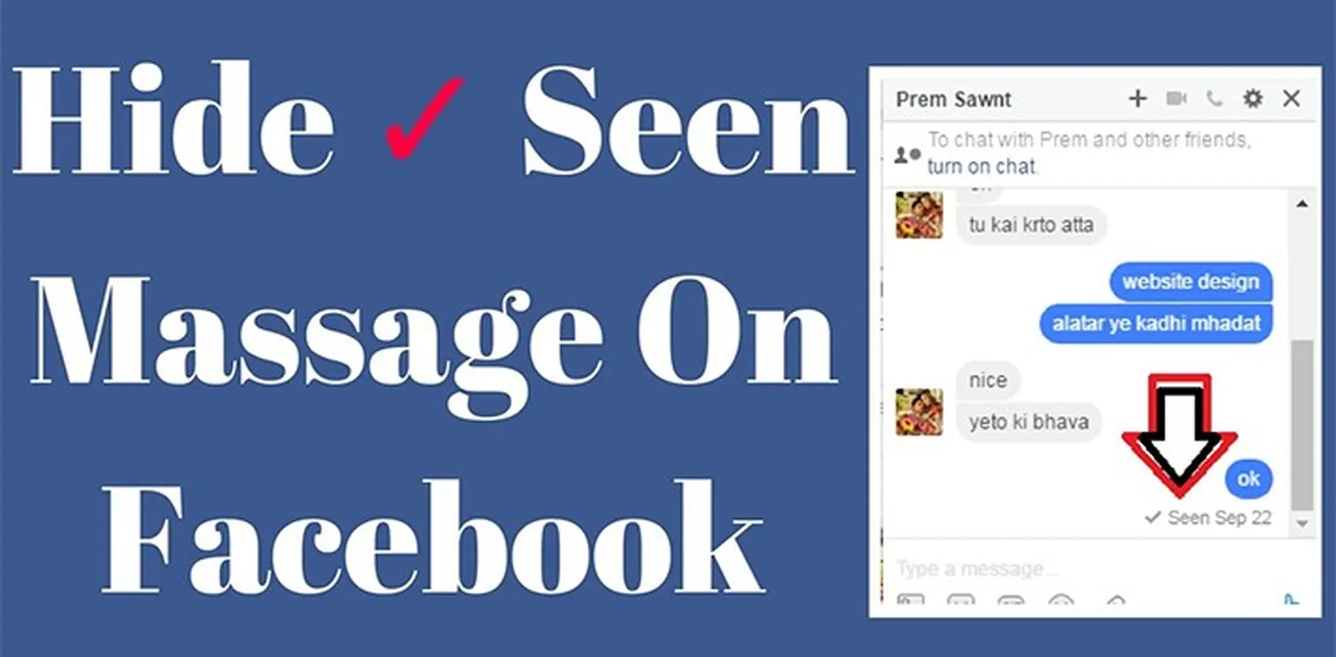 Chặn "đã xem", chặn "đang trả lời" trên Facebook Messenger chỉ với một cú click chuột