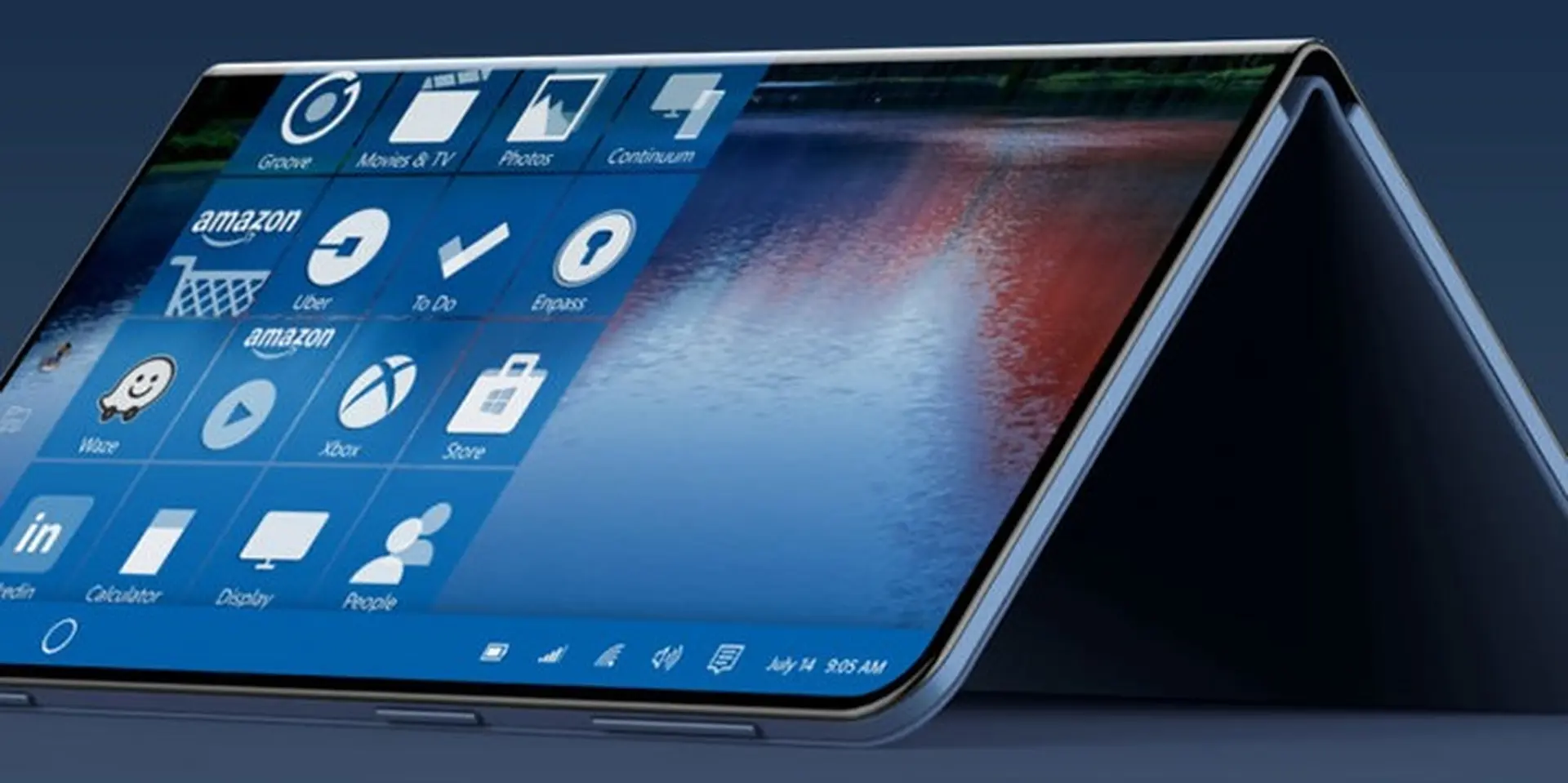 Microsoft lộ bằng sáng chế mới của Surface Phone với màn hình gập lại độc đáo