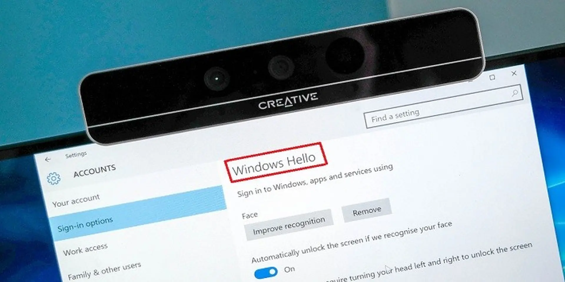 Hướng dẫn sử dụng bảo mật khuôn mặt trên win 10 - Windows Hello