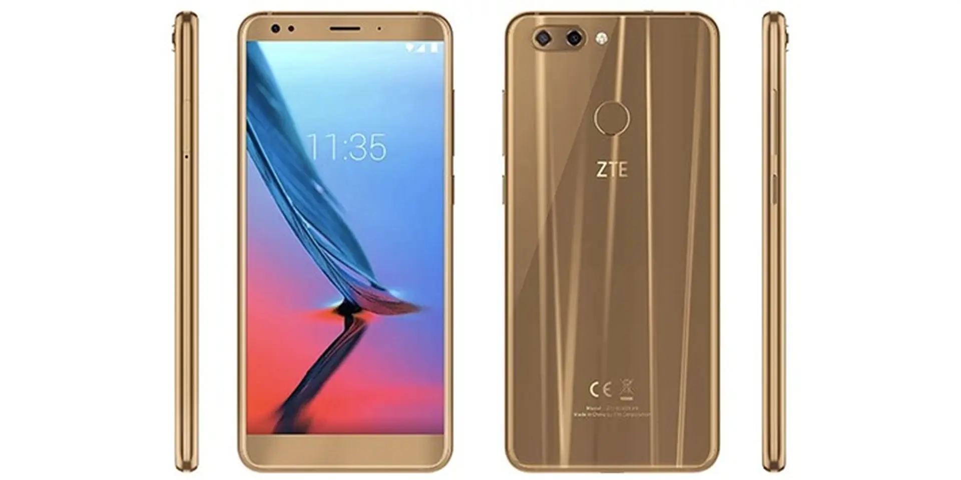 ZTE Blade V9 lộ diện: Màn hình viền mỏng, tỉ lệ 18:9, camera kép 16MP + 5MP