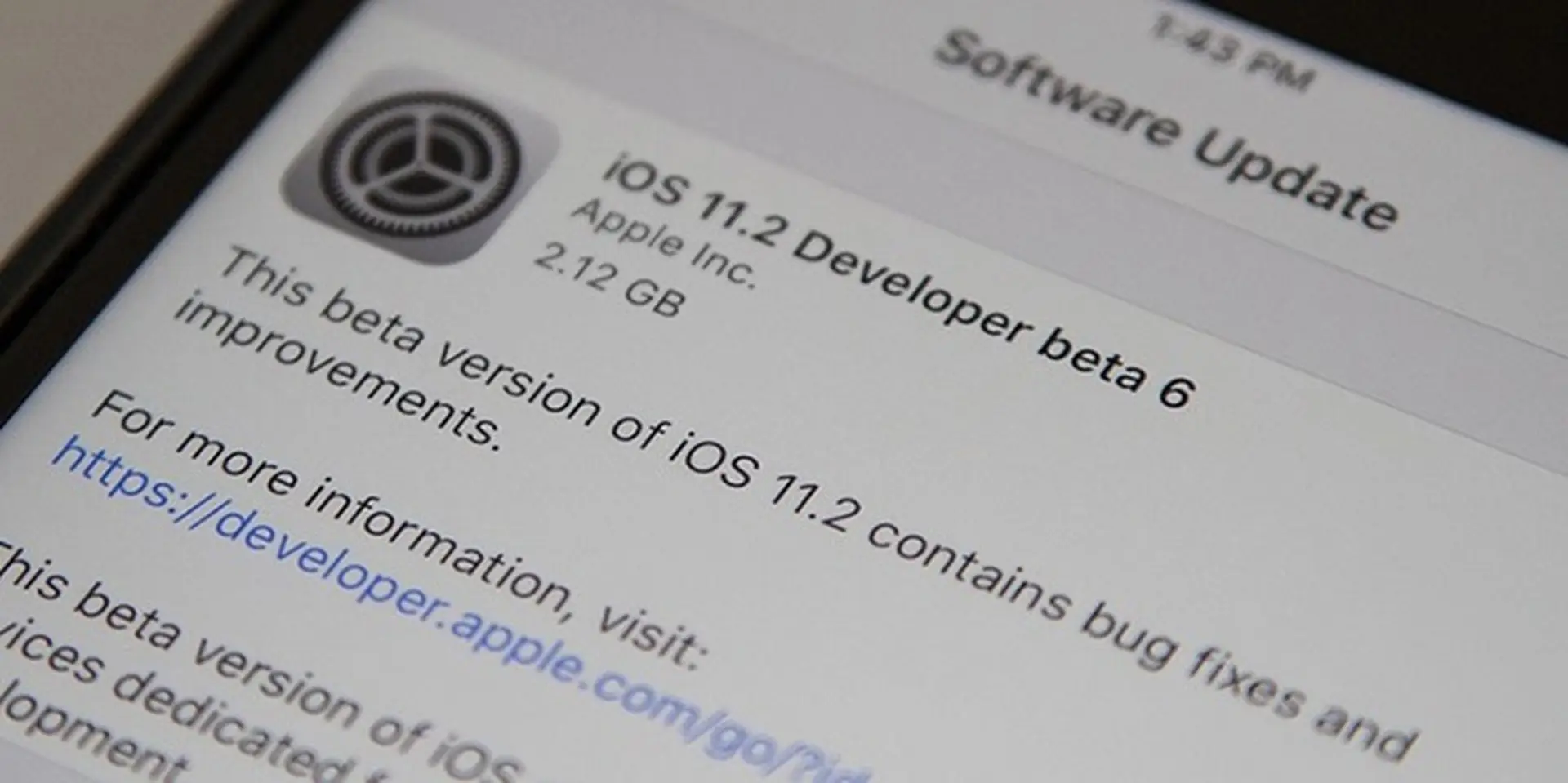 Phiên bản iOS 11.2 beta 6 tiếp tục ra mắt - Liệu có phải là bản beta cuối cùng?