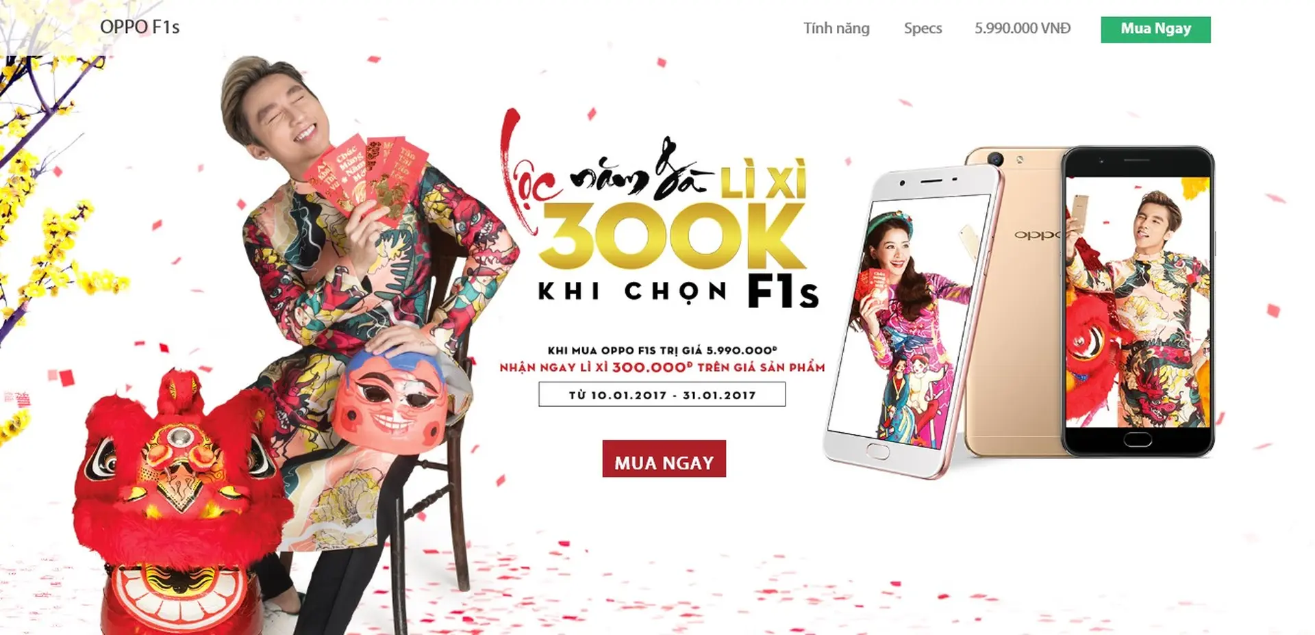 Ăn Tết may mắn cùng F1s: Nhận ngay lì xì 300.000 đồng 