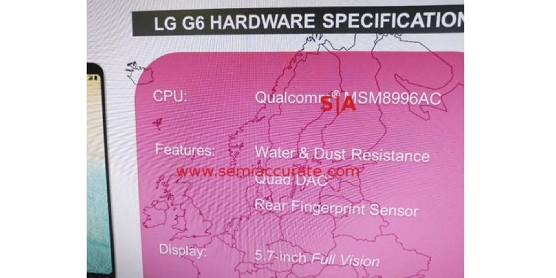 Lộ rõ thông tin LG G6 sẽ trang bị vi xử lý SnapDragon 821