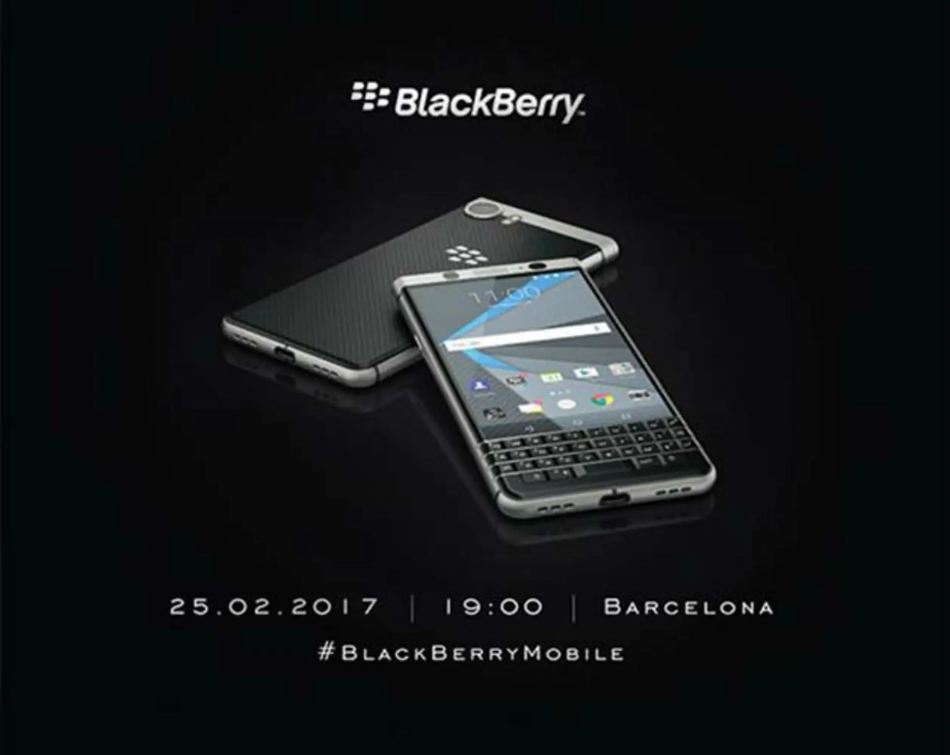 Đoạn teaser cho biết BlackBerry Mercury sẽ ra mắt tại MWC 2017