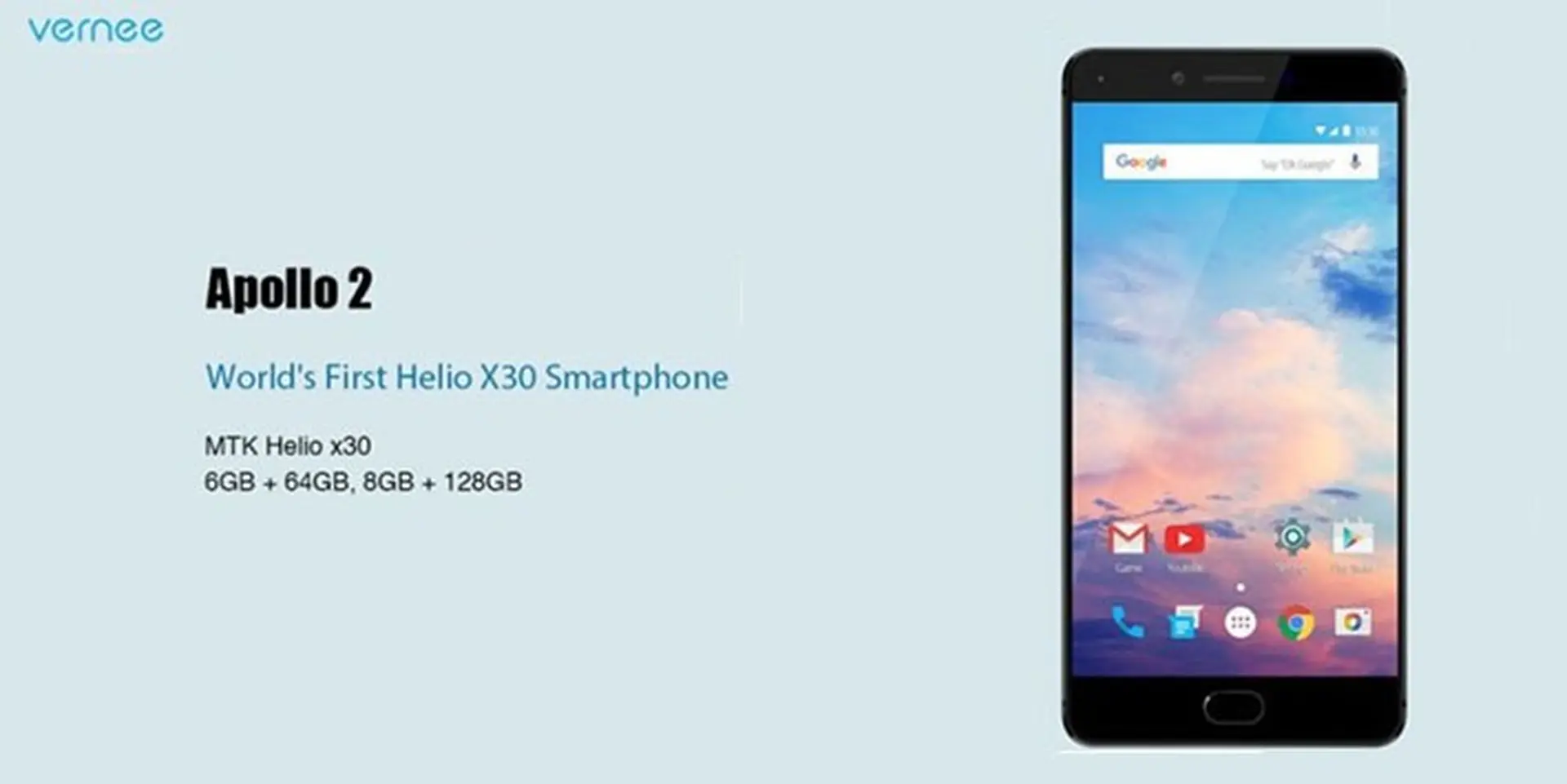 [MWC 2017] Vernee Apollo 2 sẽ có 8GB RAM, chip Helio X30
