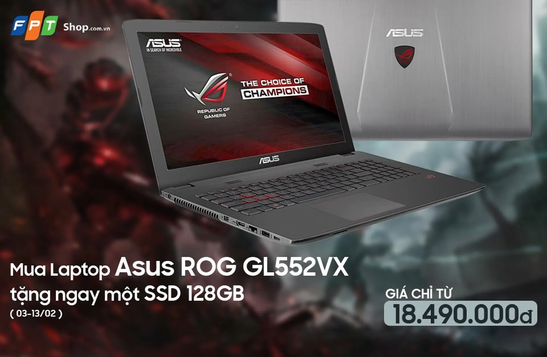 Sắm laptop cao cấp ASUS nhận ngay SSD 128 GB cùng 2017 chỉ vàng 9999