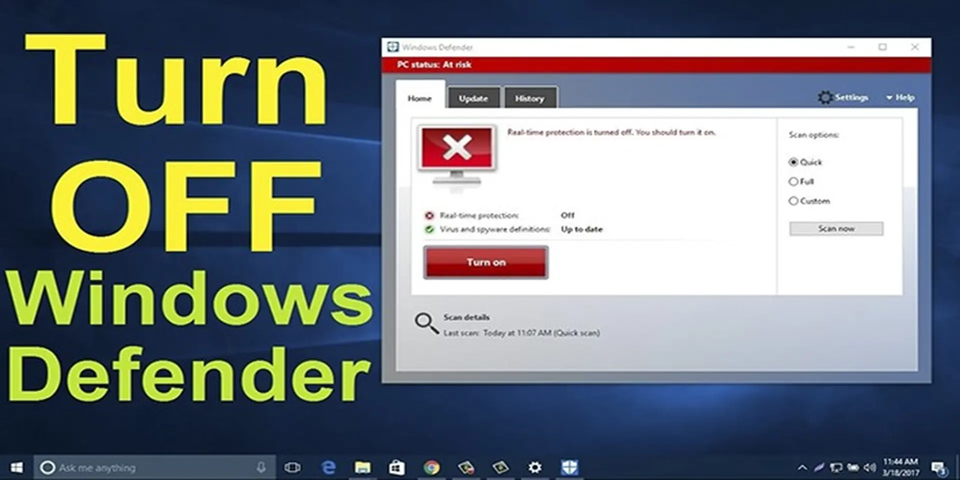 Cách bật và tắt Windows Defender Win 10 đơn giản và hiệu quả