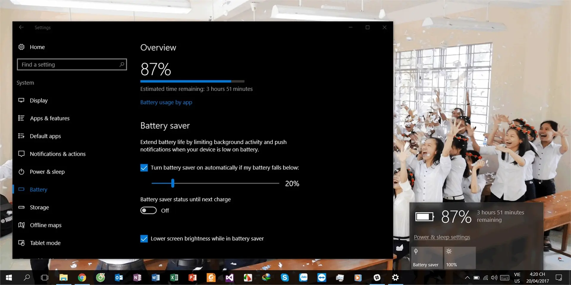 Windows 10 Redstone 3 sẽ giúp tiết kiệm lên tới 11% năng lượng của thiết bị