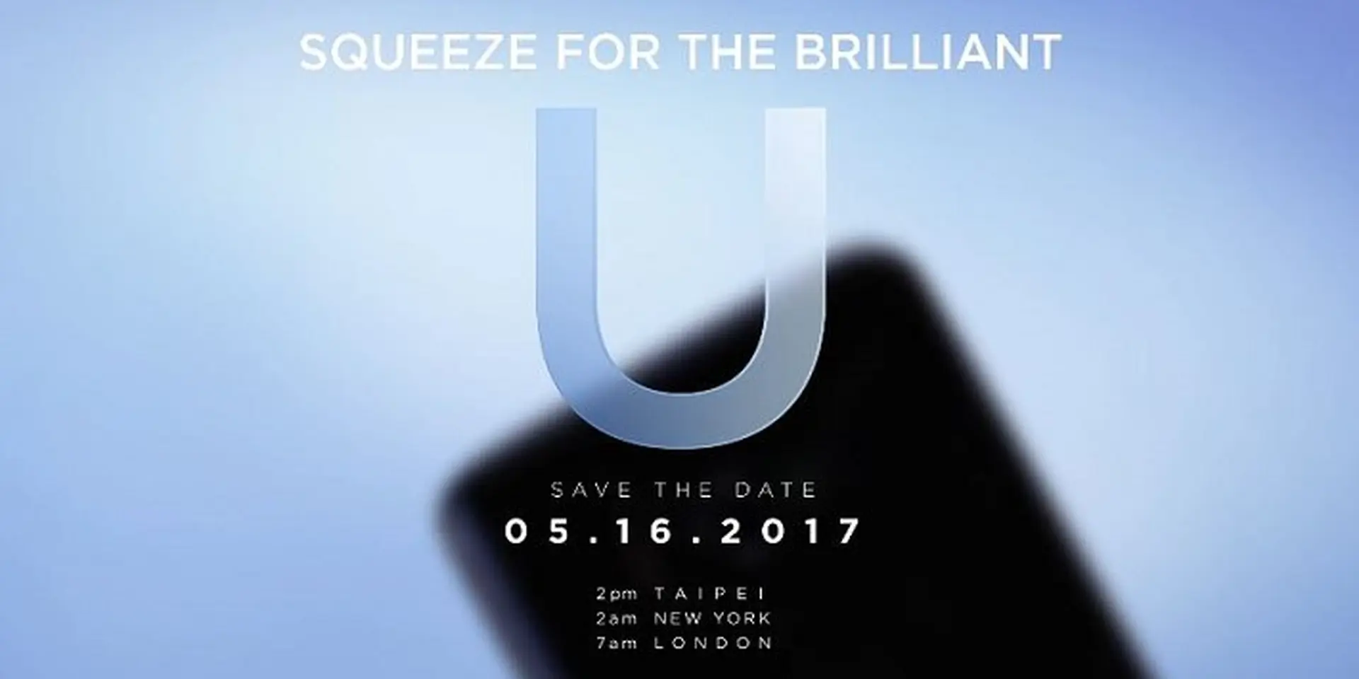 Siêu phẩm HTC U lộ teaser mới chính thức ra mắt ngày 16/5 