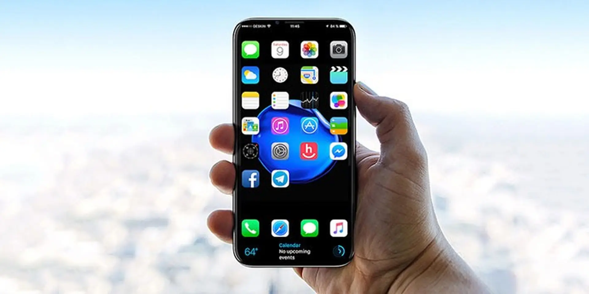 Cận cảnh iPhone X đẹp nao lòng với màn OLED cong, iOS 11, chế độ Dark Mode