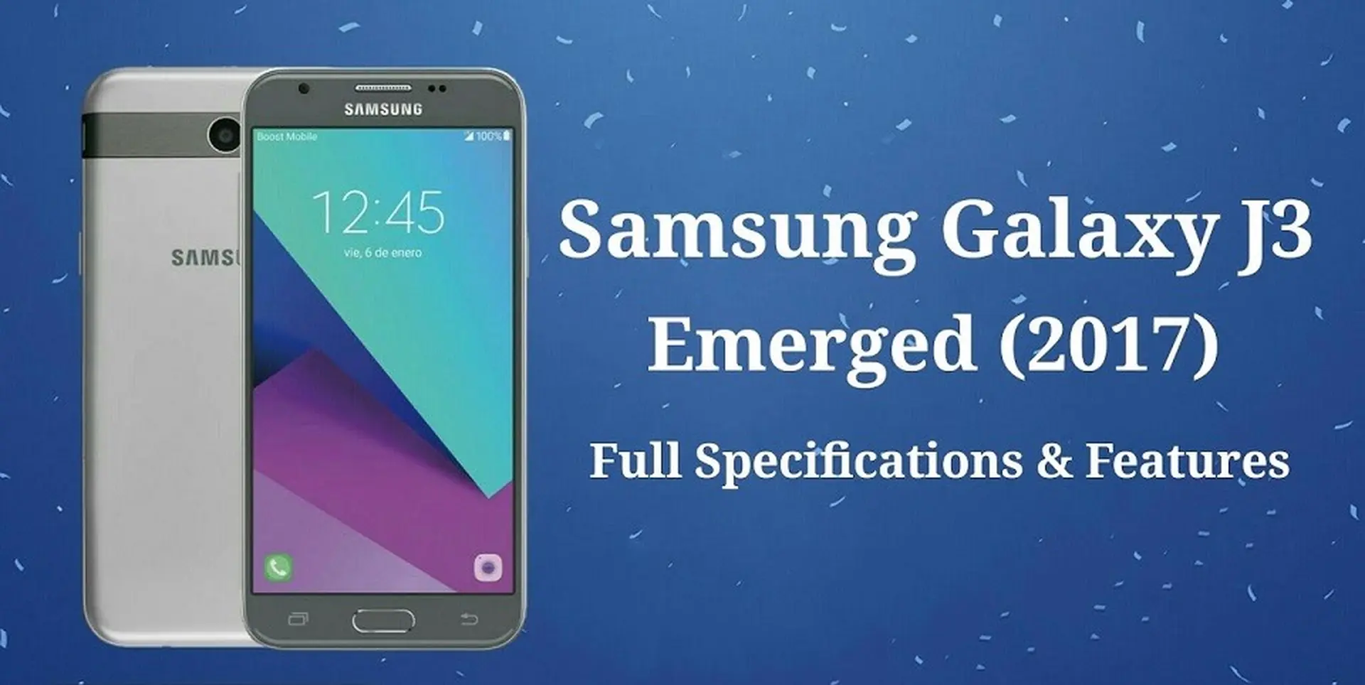 Smartphone giá rẻ Galaxy J3 2017 trình làng: Chip Snapdragon 425, chạy Android 7.0