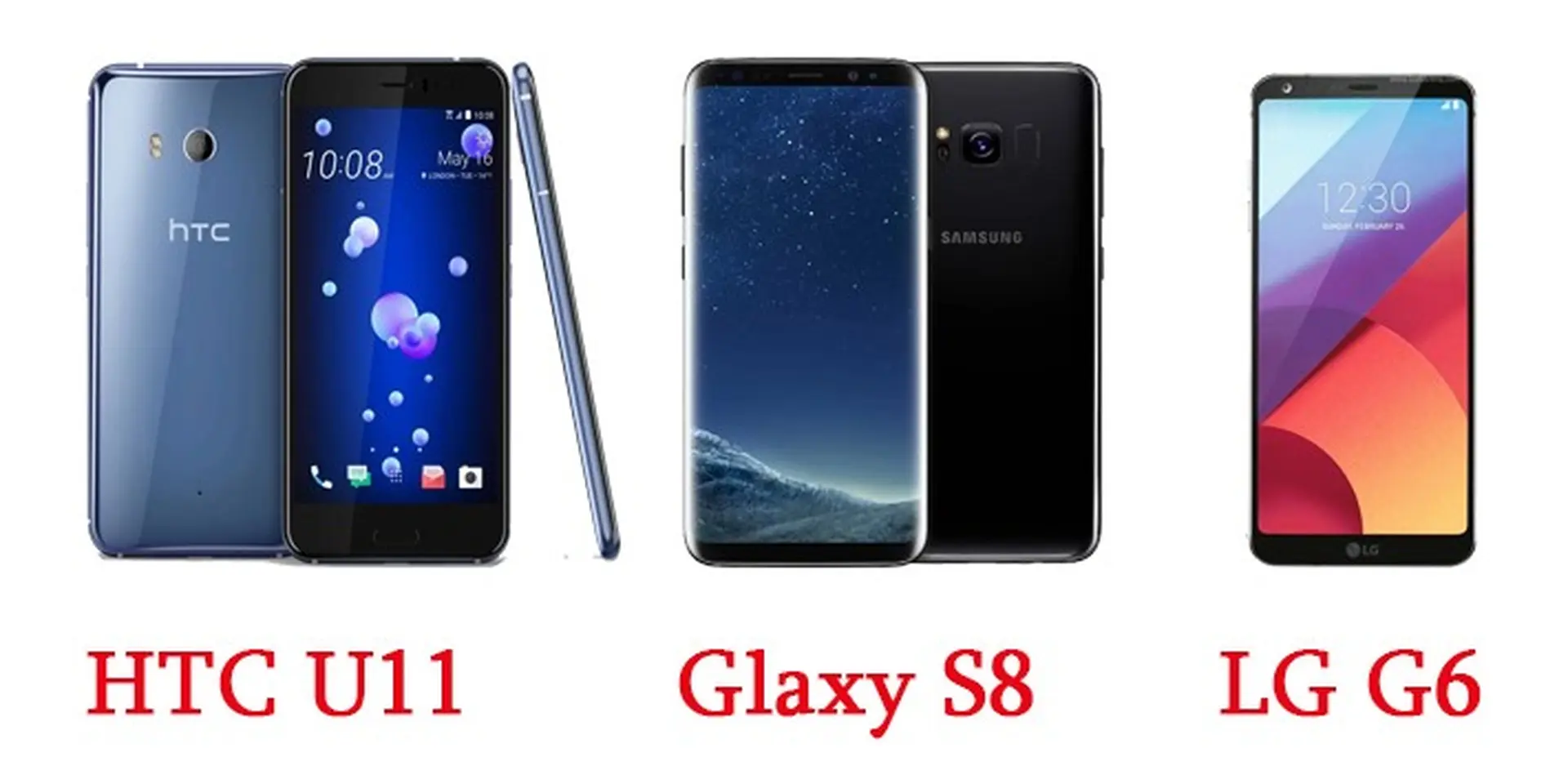 Đánh giá HTC U11, Galaxy S8 và LG G6 nên mua máy nào? 