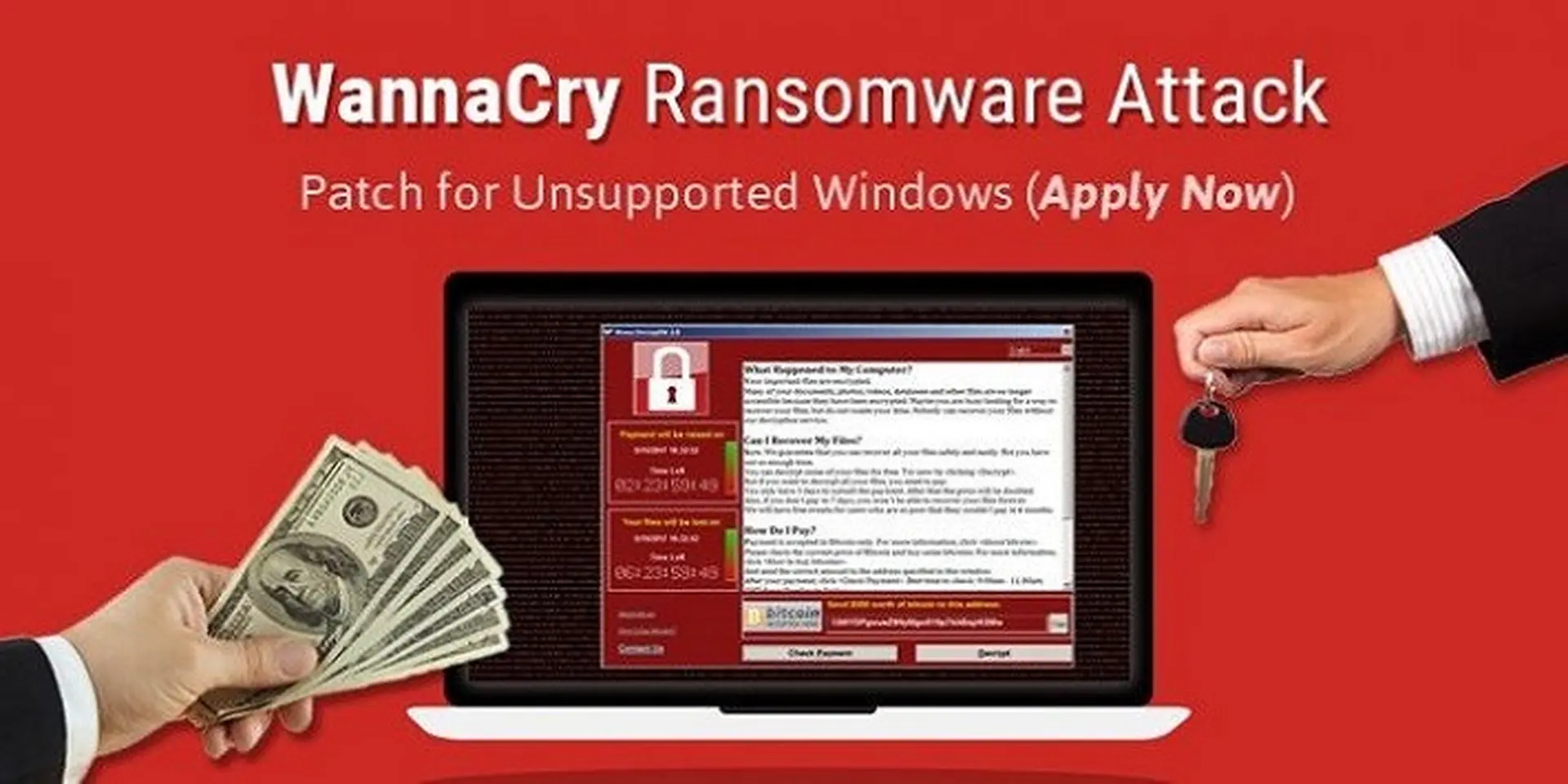 98% máy tính nhiễm Virus Wanna Cry chạy Windows 7