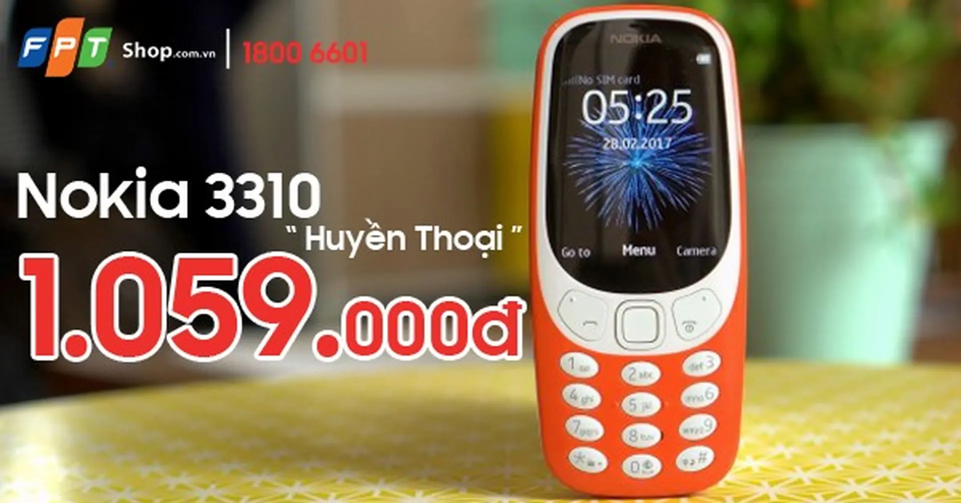 Nokia 3310 chính thức lên kệ tại FPT Shop với giá hấp dẫn 1,059 triệu đồng