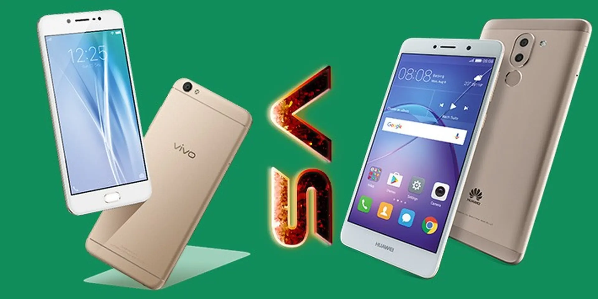 Huawei GR5 2017 đối đầu Vivo V5: Chọn camera kép hay camera selfie 20MP?