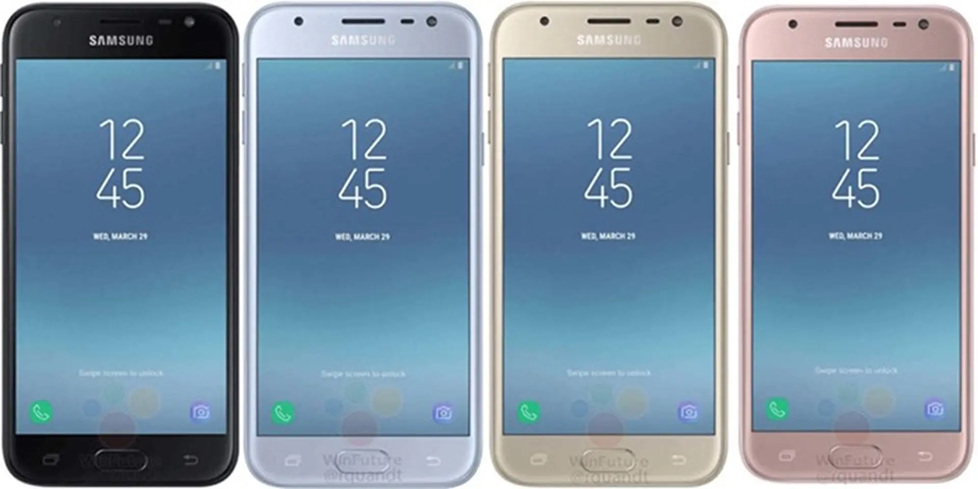 Ngắm nhìn Galaxy J3 2017 xuất hiện tuyệt đẹp trong 4 phiên bản màu sắc mới