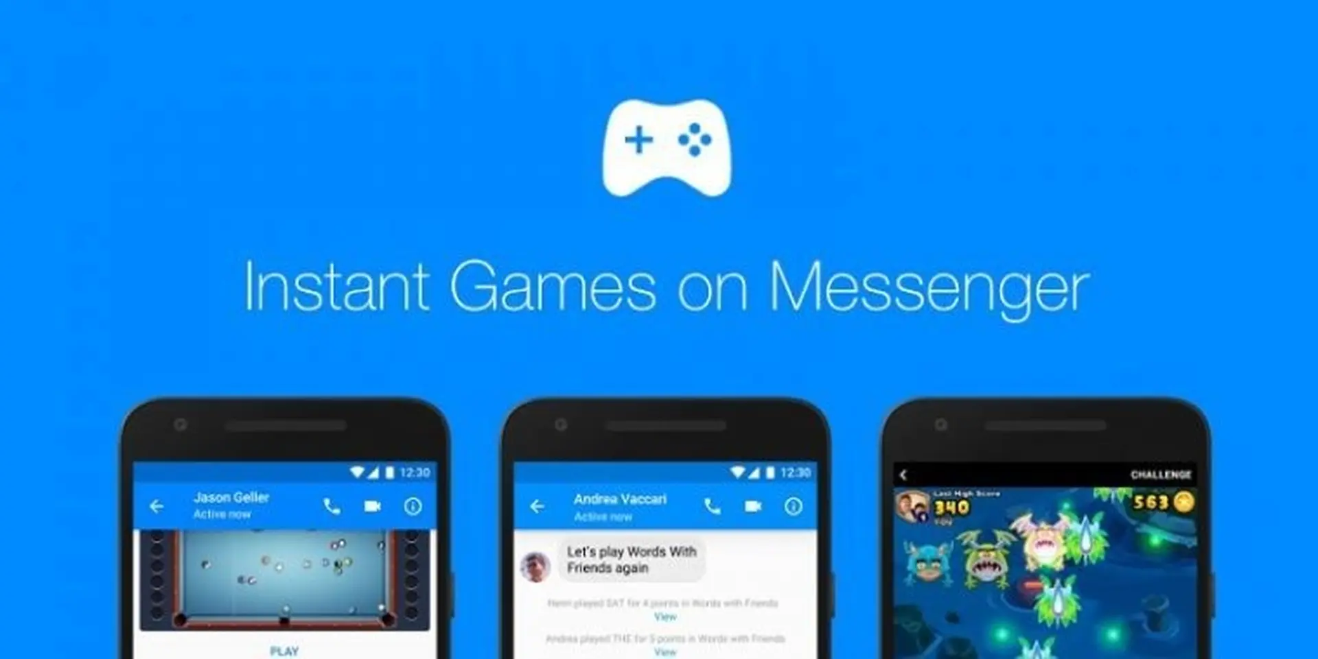 Từ nay người dùng đã có thể chơi game trên Messenger