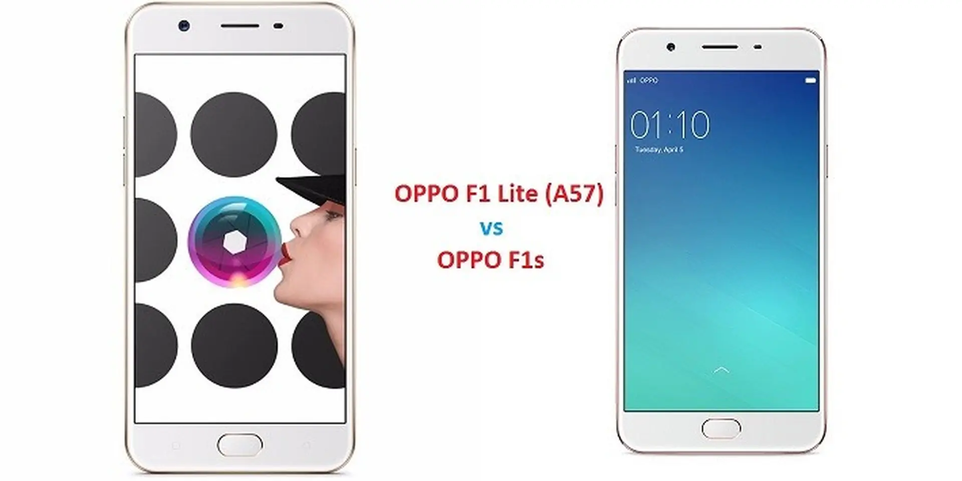 So sánh nhanh OPPO F3 Lite (A57) và OPPO F1s
