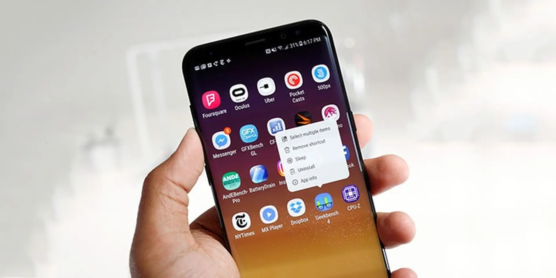 Thủ thuật Galaxy S8: Di chuyển, sắp xếp nhiều icon cùng một lúc