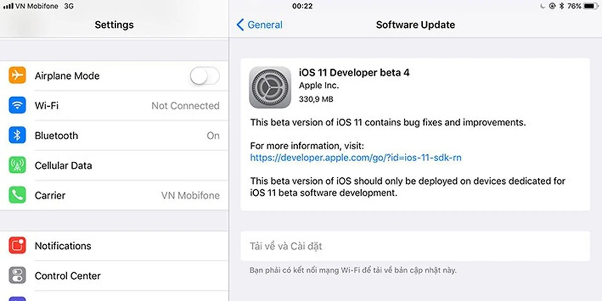 Apple phát hành iOS 11 Developer Beta 4, sửa lỗi hiển thị tiếng Việt, mượt mà hơn