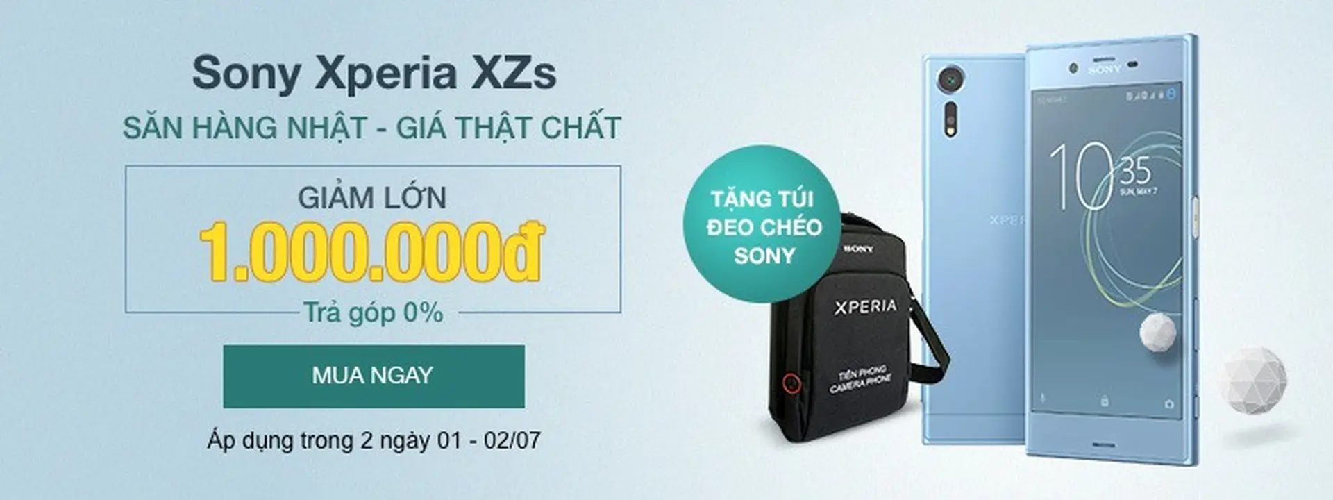 Siêu phẩm Sony Xperia XZs giảm giá sốc 1 triệu đồng tại FPT Shop