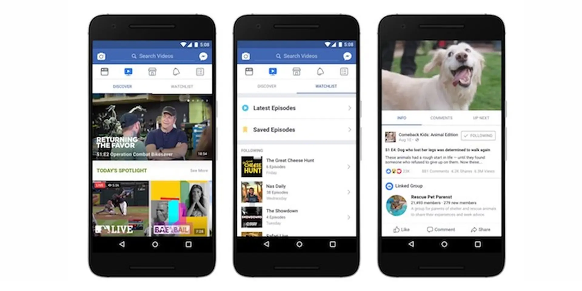 Facebook ra mắt nền tảng video Watch, cạnh tranh trực tiếp với YouTube