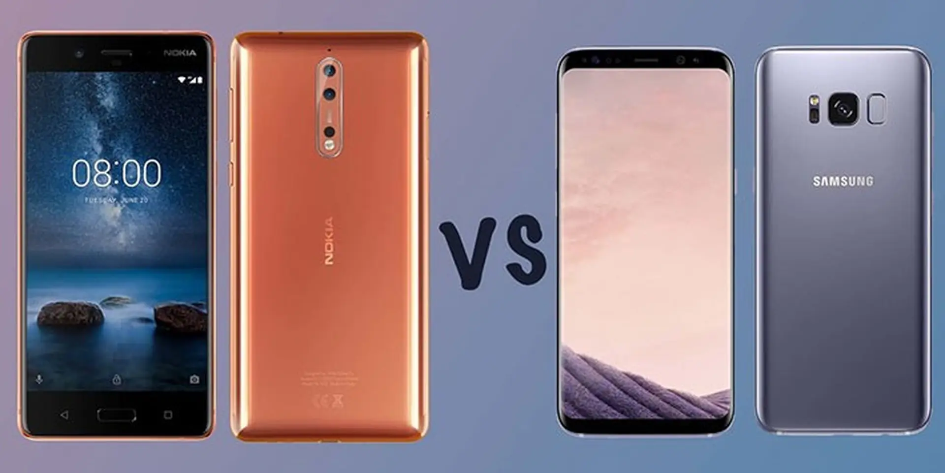 So sánh Nokia 8 vs Galaxy S8: Sự khác biệt là gì?