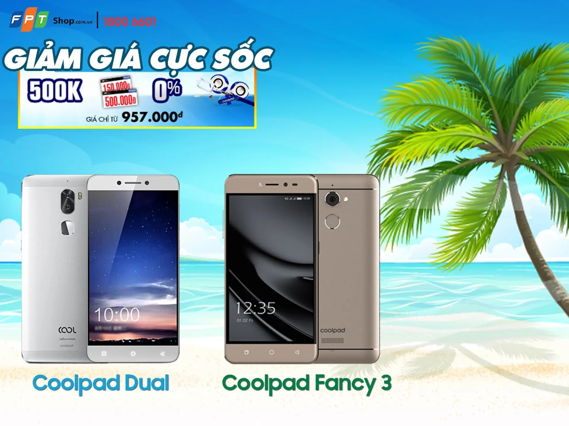 Coolpad đồng loạt giảm sốc 500.000 đồng tại FPT Shop