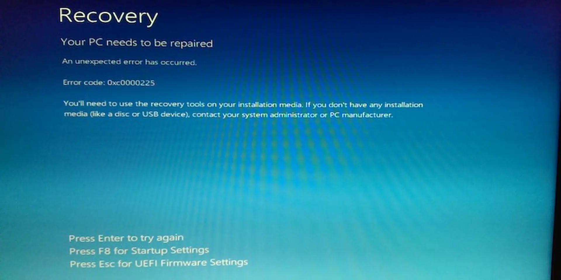 Làm thế nào để sửa lỗi 0xc0000225 trên Windows 7?