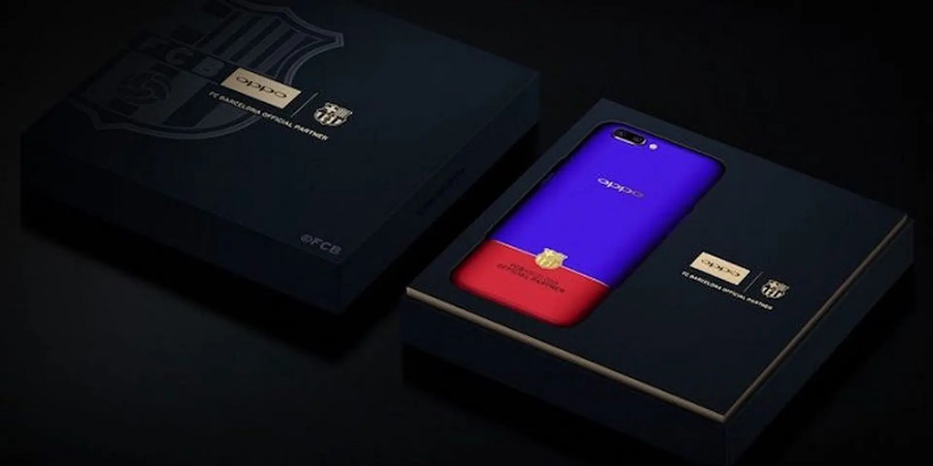 OPPO R11 phiên bản FC Barcelona chính thức trình làng với logo được mạ vàng 18K