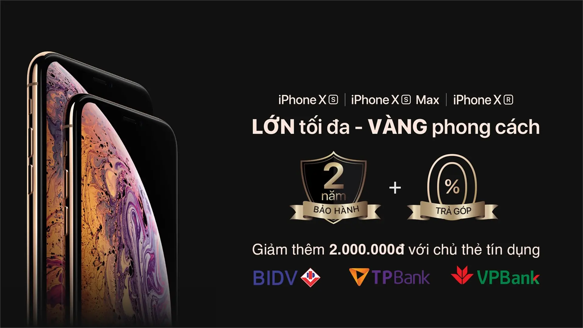 F.Studio tặng 2 năm bảo hành khi đặt trước iPhone XS, XS Max, XR