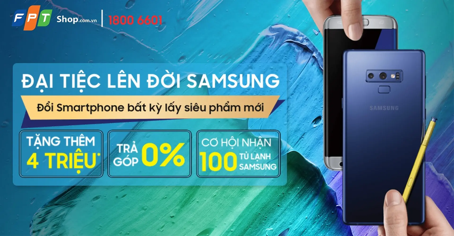 FPT Shop tặng 100 tủ lạnh cho khách mua điện thoại Samsung