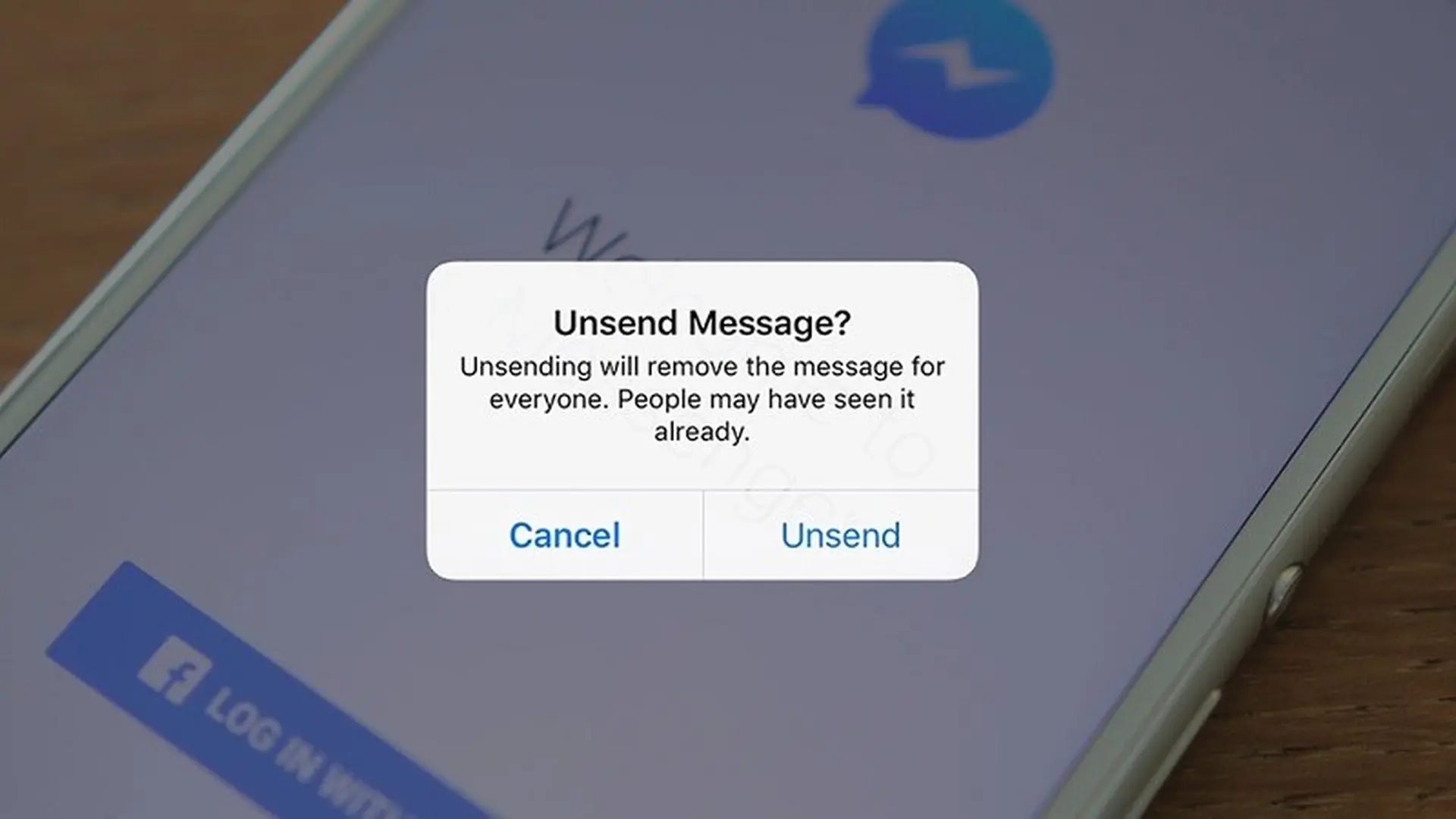 Facebook Messenger bắt đầu phát hành tính năng thu hồi tin nhắn