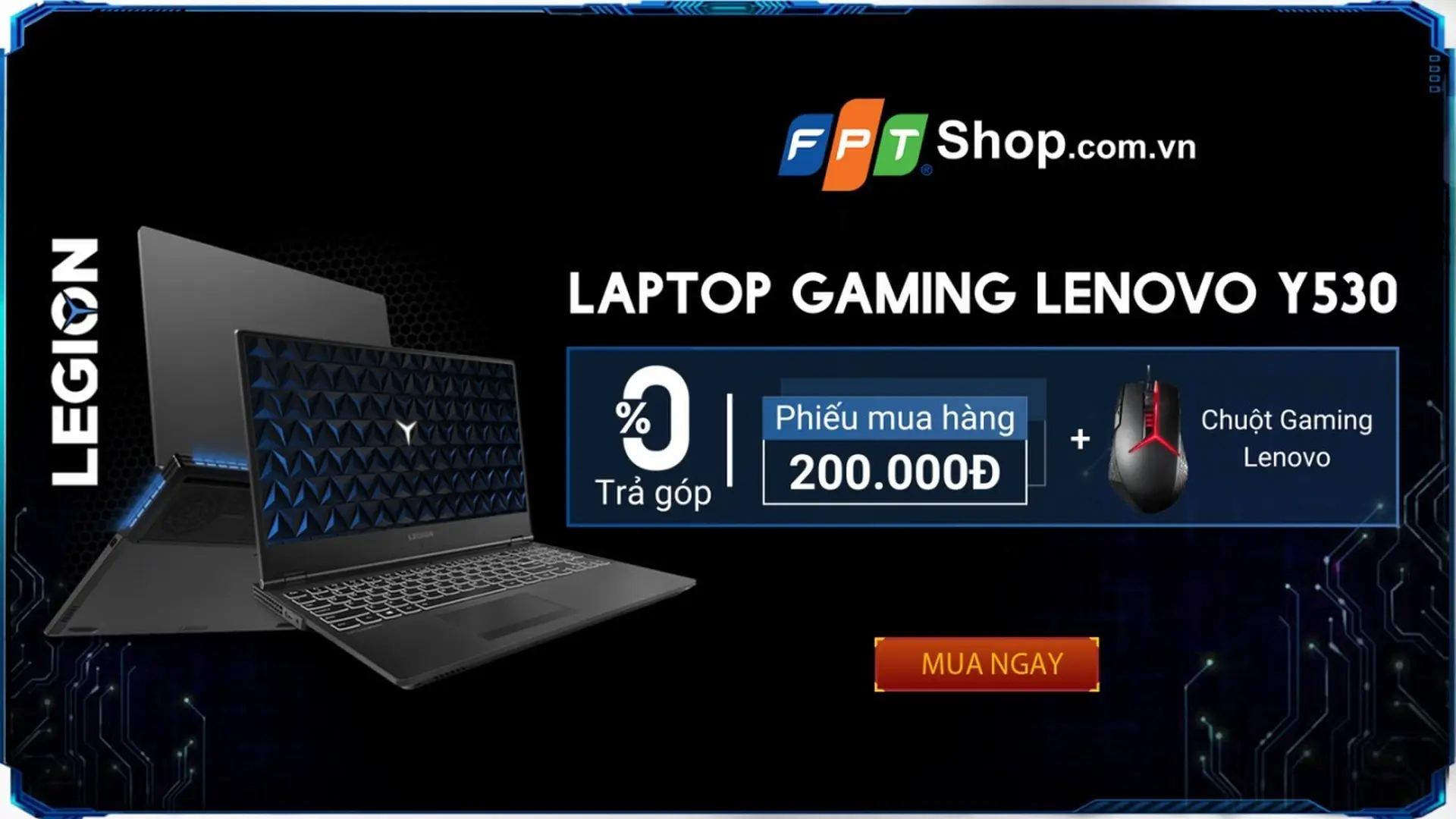 LENOVO LEGION Y530 - Tinh tế trong thiết kế