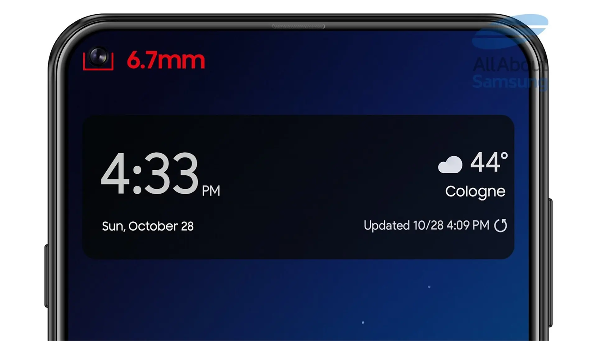 Galaxy S10 cũng sẽ có thiết kế với màn hình Infinity-O tương tự Galaxy A8s