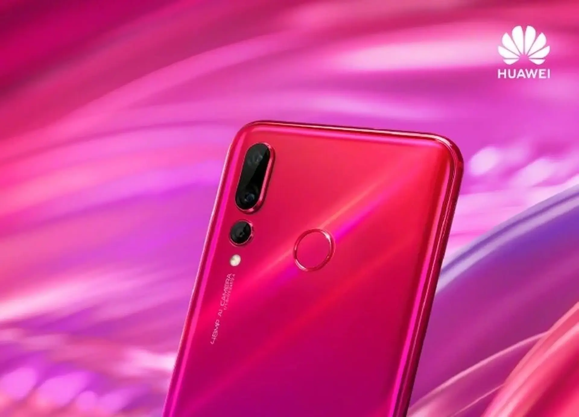 Huawei Nova 4 lộ hình ảnh teaser phiên bản màu đỏ tím cực kỳ đẹp mắt