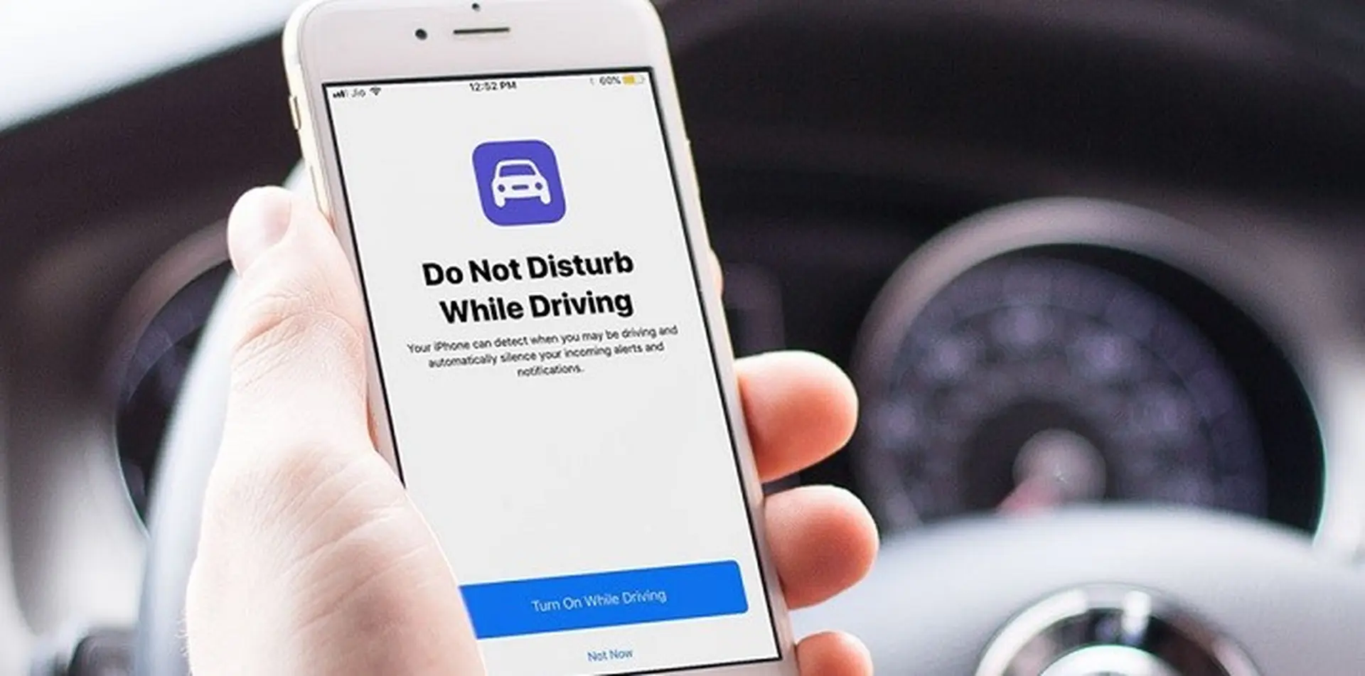 Hướng dẫn bật tính năng không làm phiền khi đang lái xe trên iPhone