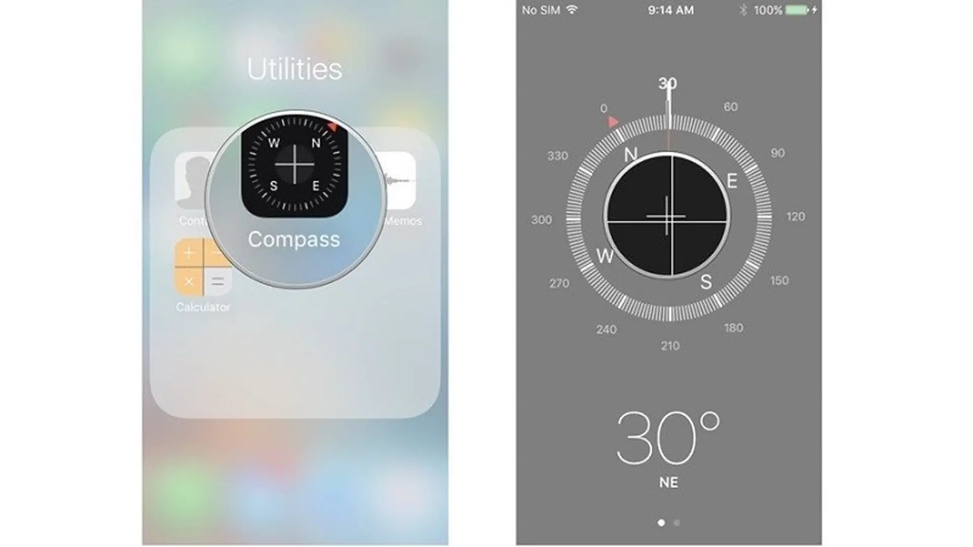 Sử dụng ứng dụng La bàn trên iPhone