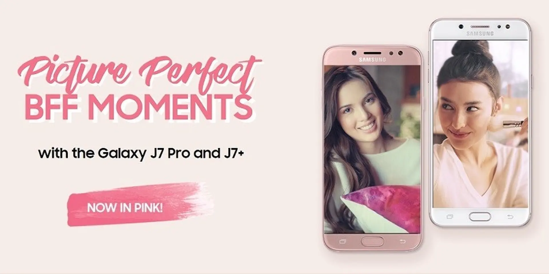 Samsung trình làng Galaxy J7 Pro và J7+ phiên bản màu hồng nữ tính
