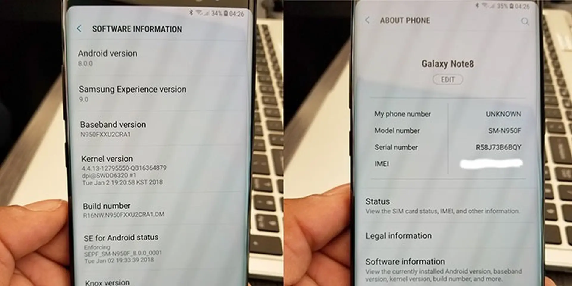 Samsung Galaxy Note 8 bất ngờ được cập nhật Android 8.0 Oreo chính thức!