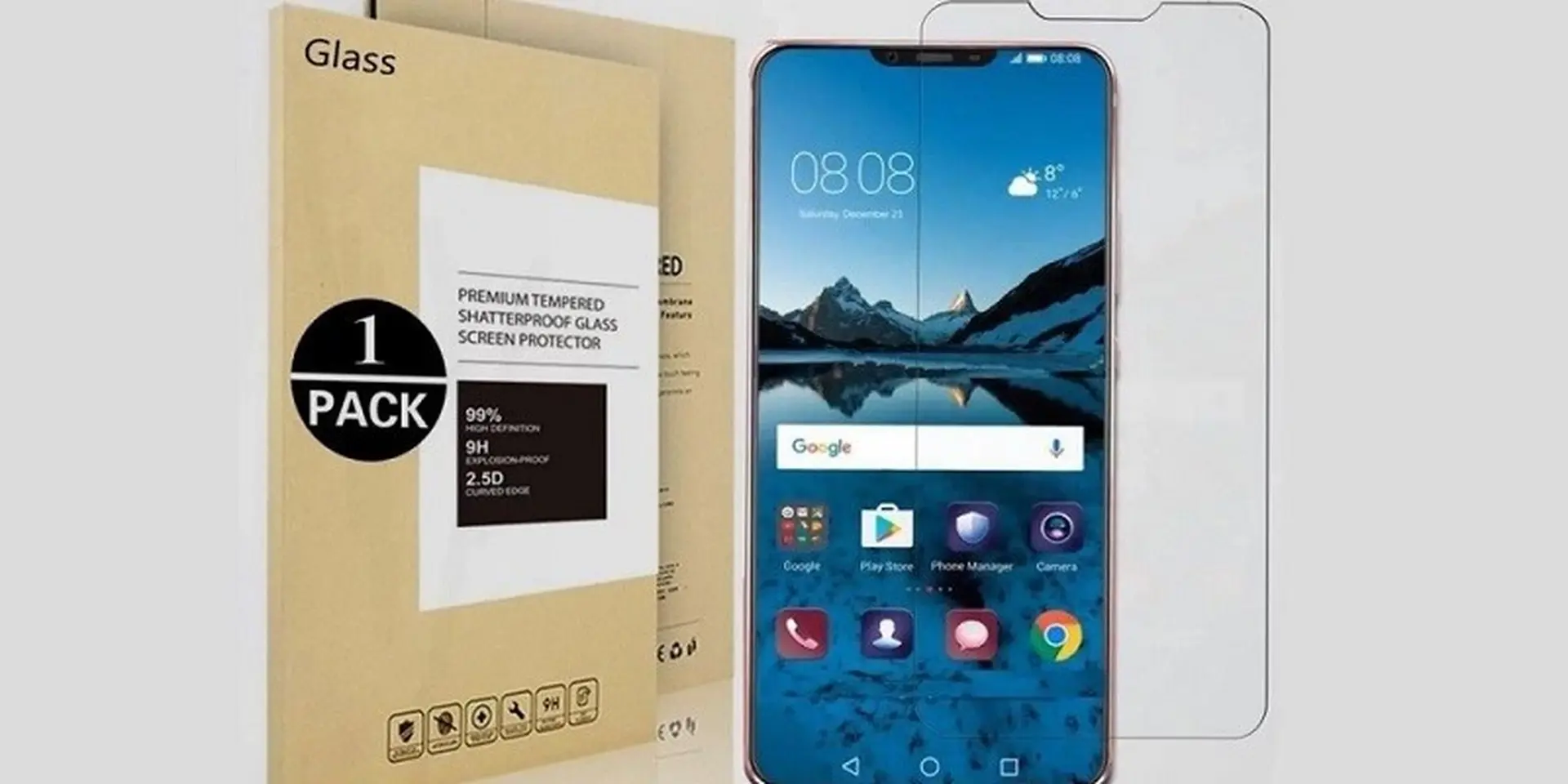 Kính cường lực của siêu phẩm Huawei P11/P20 Plus xuất hiện trên Amazon